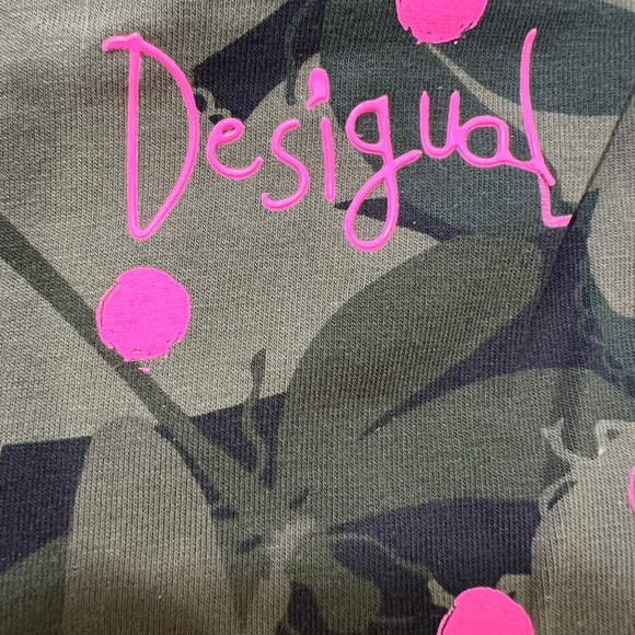 Desigual Girls’ Avocado Floral Bug Leggings, Cotton Blend, Ages 5-8 - Picture 4 of 8